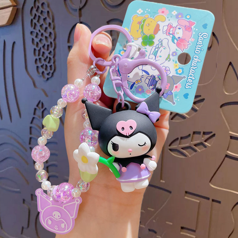 Spring Flower Kuromi Keychain