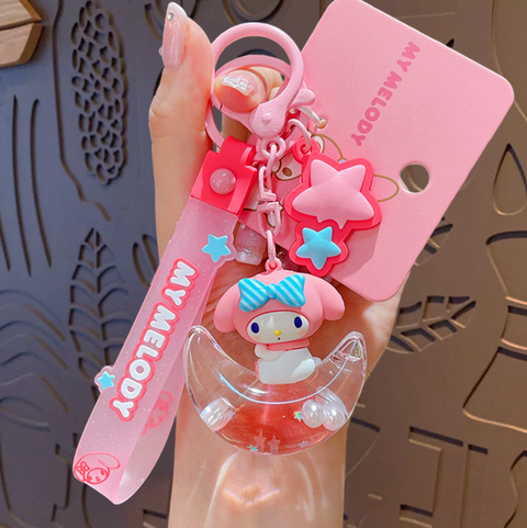 My Melody Moon Keychain