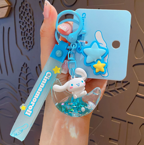 Cinnamonroll Moon Keychain
