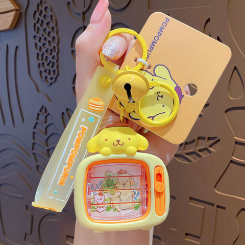 Pompompurin Flip TV Keychain