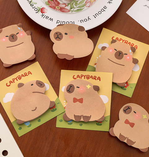 Capybara Oddly Shaped Sticky Notes
