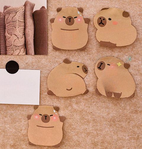 Capybara Oddly Shaped Sticky Notes