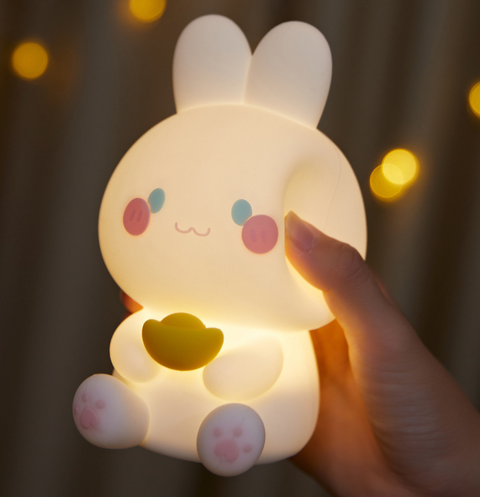 Gold Nugget Rabbit Nightlight