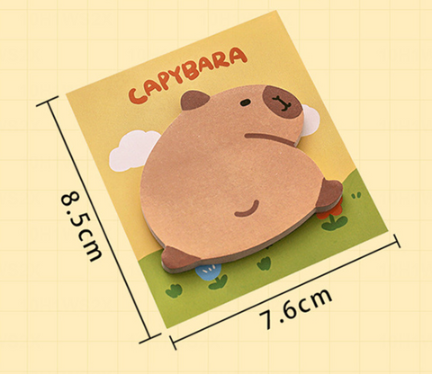 Capybara Oddly Shaped Sticky Notes