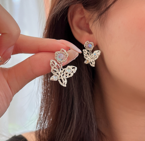 Butterfly Stone Earring