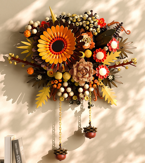 Autumn Floral Wall Hanging Building Block