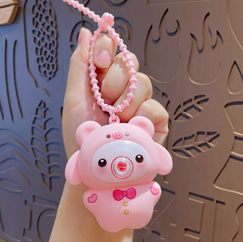 Bubble Blowing Pets Keychain