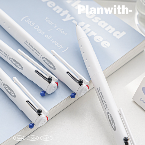 Planwith 3in1 Gel Ink Pen 0.5mm