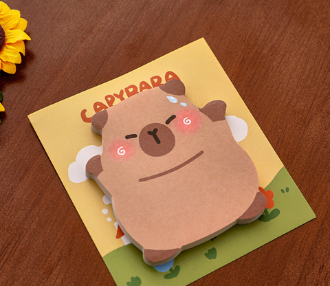 Capybara Oddly Shaped Sticky Notes