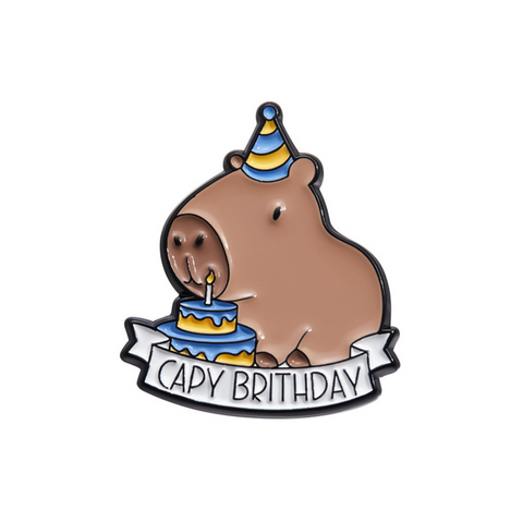 Capy Birthday Pin