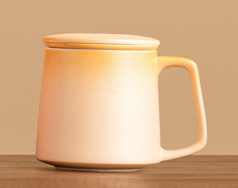 Large Soothing Ceramic Cup with Lid