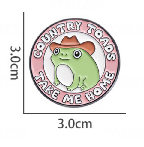 Country Toads Pin