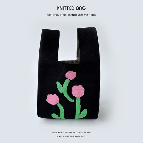 Minimalist Knitted Bag