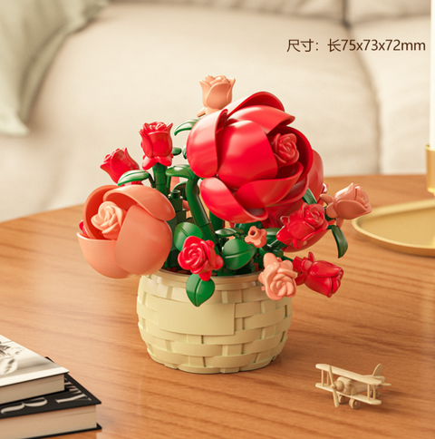 Vermilion Feast Dream Flower Building Block
