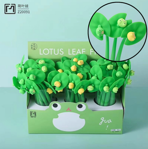 Lotus Leaf Frog 0.5mm Black Gel Ink Pen