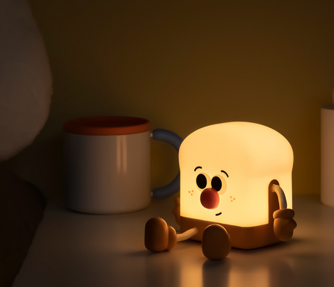 Red Nose Toast with Mitts Nightlight