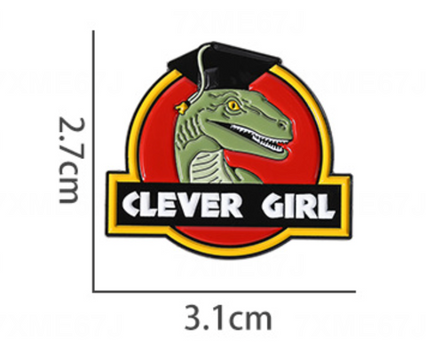 Clever Girl Jurassic Pin