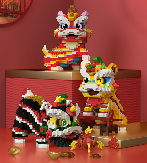 Chinese Lion Building Block