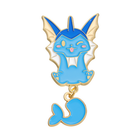 Vaporeon Wiggling Tail Pokemon Pin