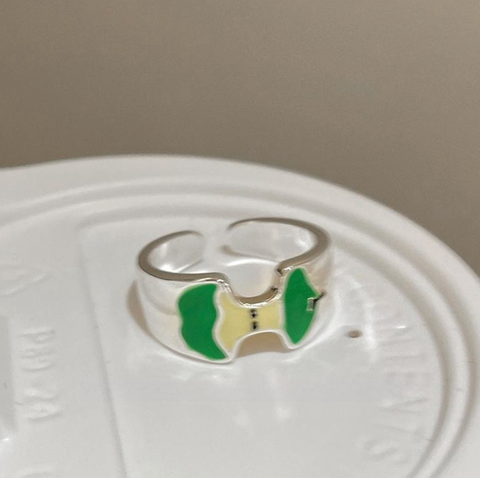 Green Apple Core Ring