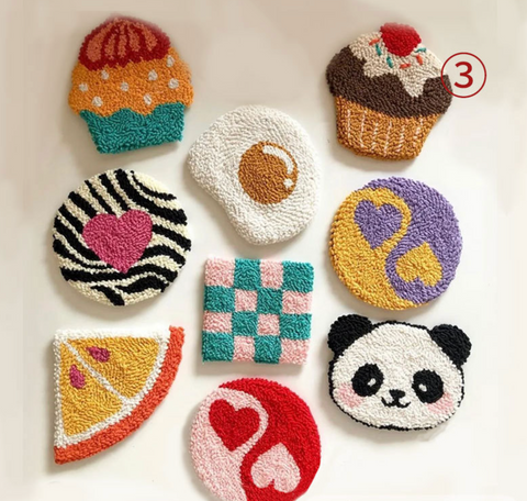 Cupcake Carpet Coaster DIY