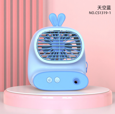 Desktop Animal Ear Fan with Spray