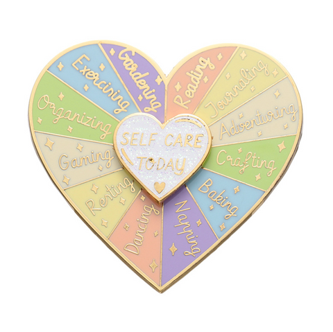Self Care Today Pink Spin Pin