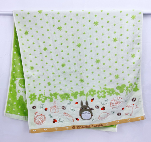 Totoro Green Dots Towel 60*120