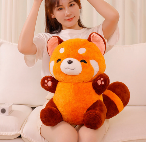 Cheerful Red Panda Plush 35cm