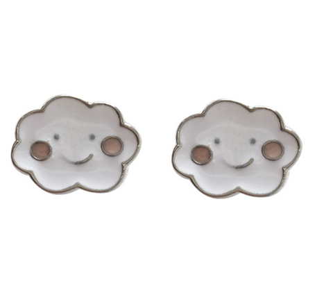 Smile Cloud Stud Earrings