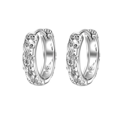 Sterling Silver National Earring