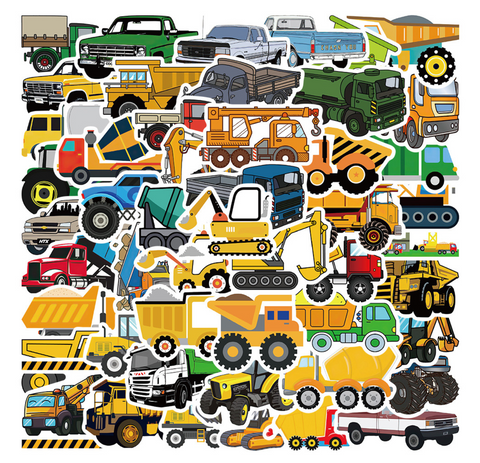 Truck PVC Sticker Pack 50pc