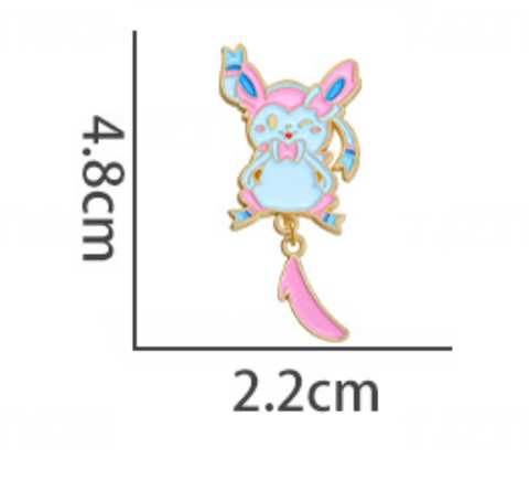 Sylveon Wiggling Tail Pokemon Pin