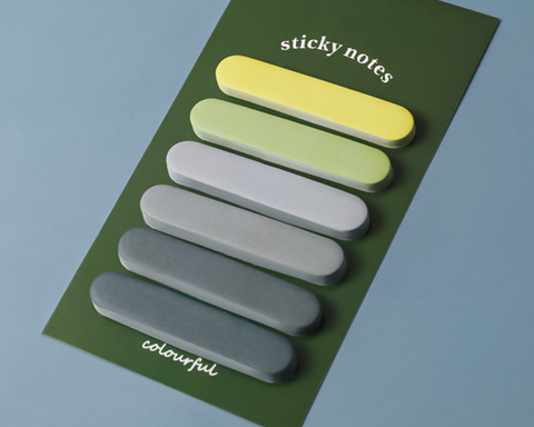Morandi Gradient Six Line Sticky Note 7*12.5cm