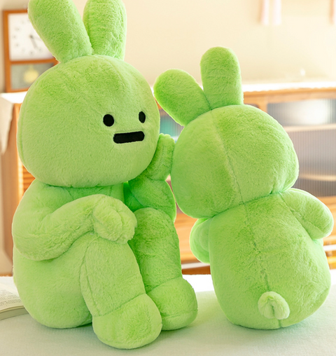 Green best sale bunny plush