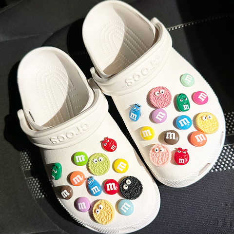 M & M Chocolate Shoe Charms