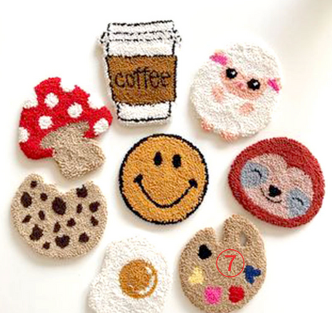 Color Drawing Board Carpet Coaster DIY