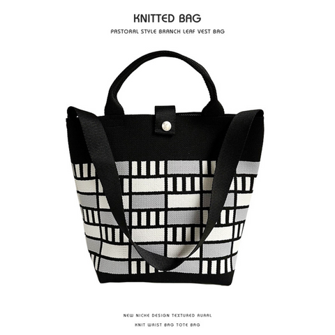 Commuter Women's Large Capacity Crossbody Knit Handbag