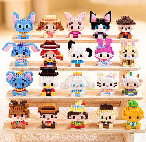 Pink Bunny Dream Castle Building Blocks