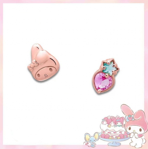 My Melody Strawberry Rose Gold Earring