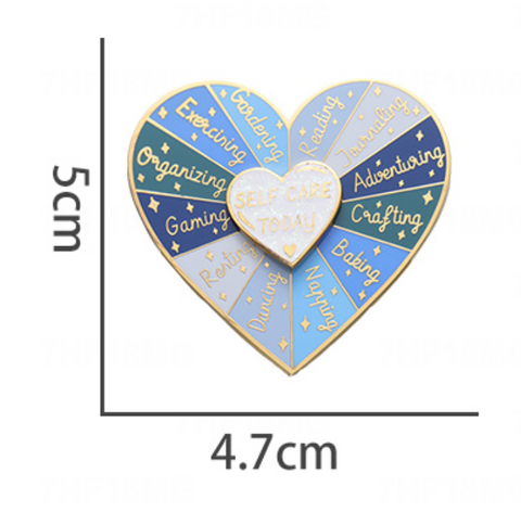 Self Care Today Blue Spin Pin