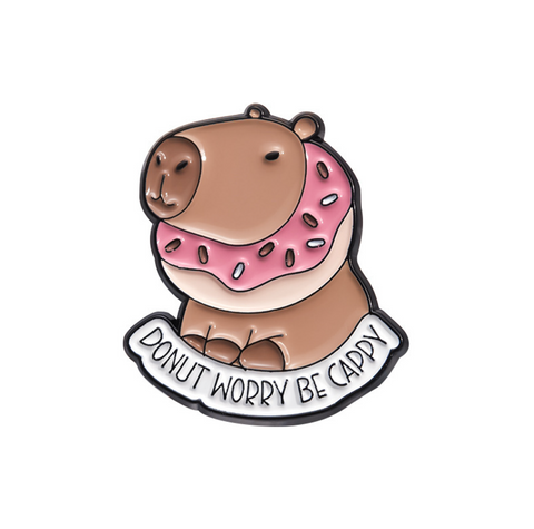 Donut Worry Be Cappy Pin