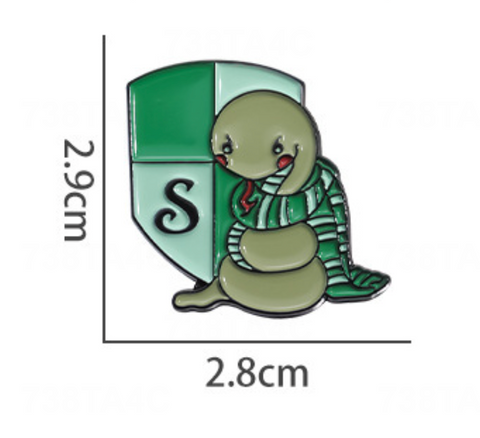Slytherin Snake Wizard Pin