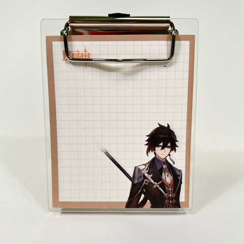 Acrylic Clipboard Lined Pad Genshin Impact