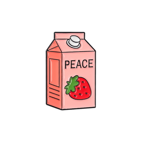 Peace Juice Box Pin