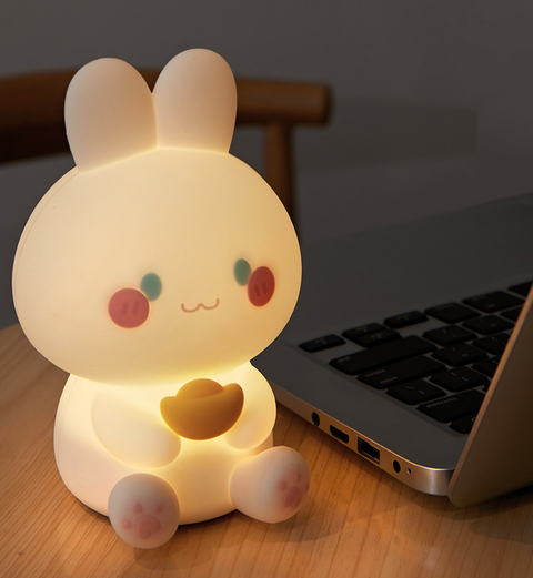 Gold Nugget Rabbit Nightlight