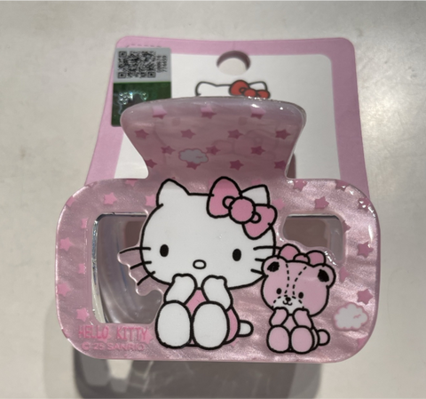 Star Hello Kitty Pink Hair Claw