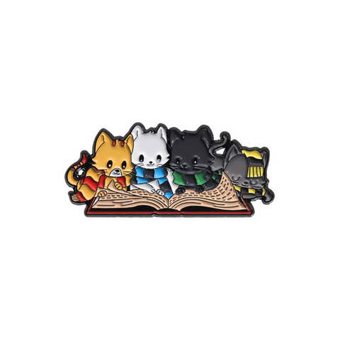 Harry Potter Cats Reading Pin