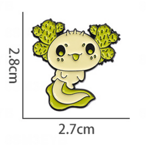 Cactus Axolotl Pin