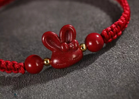 Red Rabbit Braided Bracelet